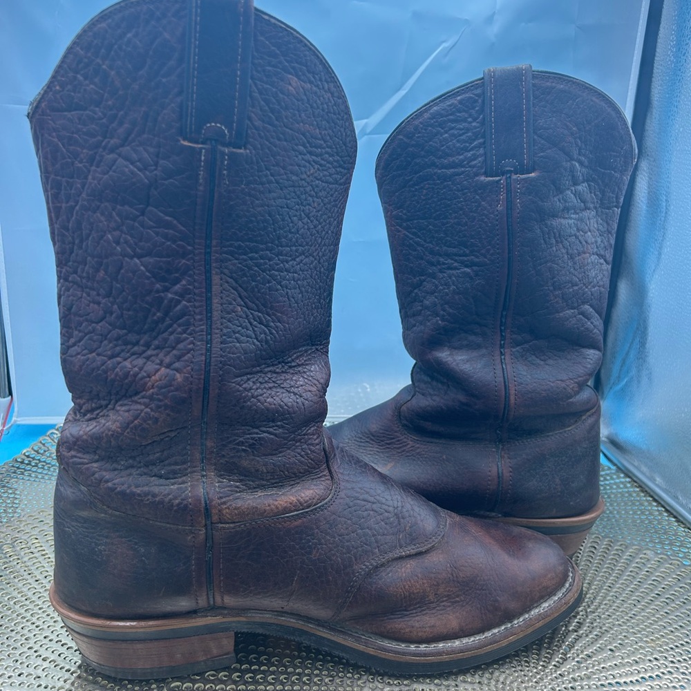 Chippewa men 12 rare handmade bison leather boots - Picture 6 of 12